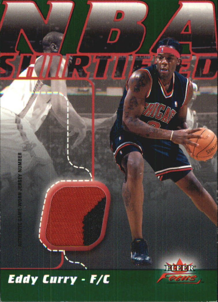2003-04 Fleer Focus NBA Shirtified Jerseys Numbered #NSEC Eddy Curry