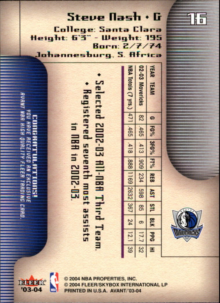 Steve Nash cards (1997-2021) Suns Mavericks Lakers - Picture 109 of 305