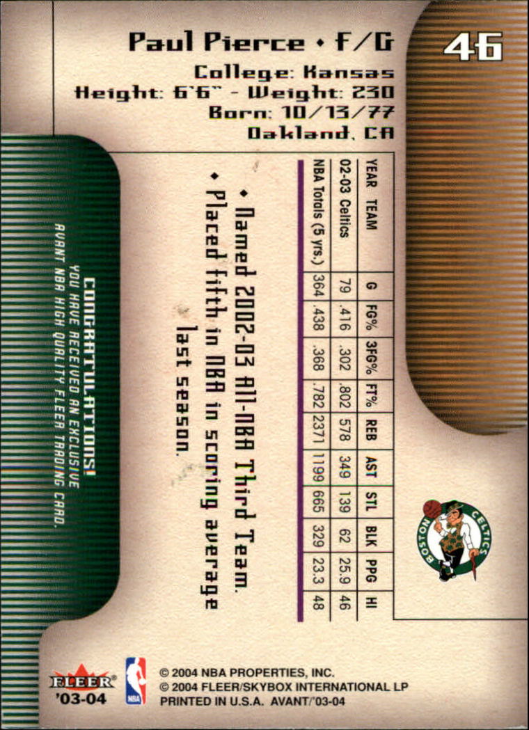 Paul Pierce cards (1999-2021) Celtics Nets - You Choose - Bild 117 von 360