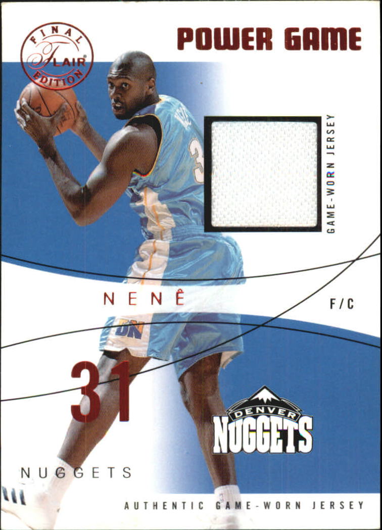 2003-04 Flair Final Edition Power Game Jerseys 175 #N Nene