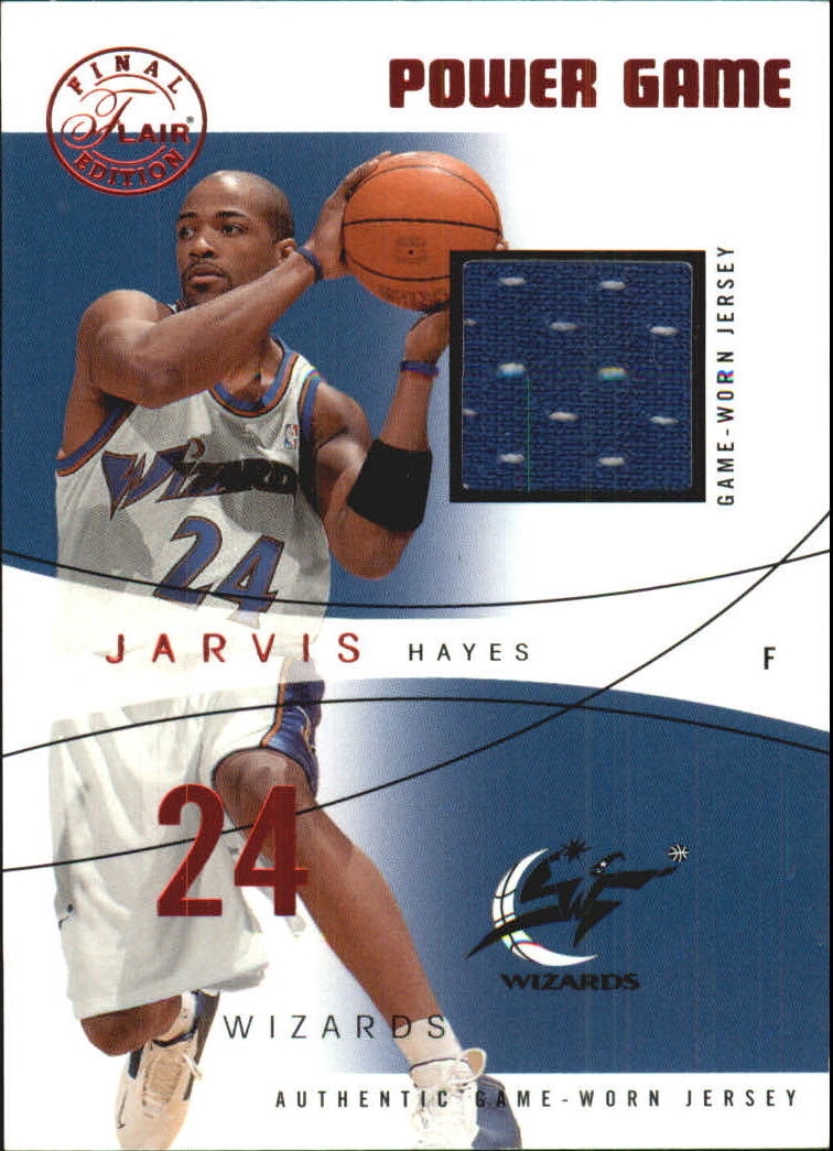 2003-04 Flair Final Edition Power Game Jerseys 175 #JH Jarvis Hayes