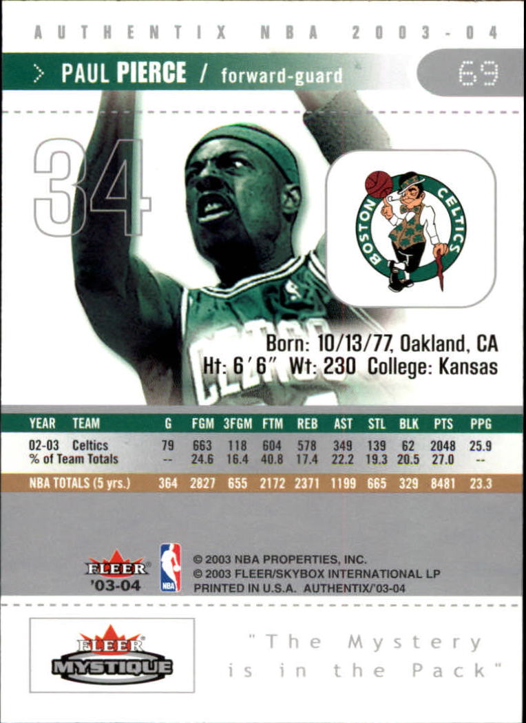 Paul Pierce cards (1999-2021) Celtics Nets - You Choose - Bild 115 von 360
