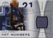 2003-04 Flair Final Edition Hot Numbers Jerseys 250 #KG Kevin Garnett