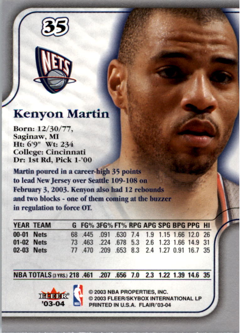 B6849- 2003-04 Flair Basketball Card #s 1-90 -You Pick- 15+ FREE US SHIP - Picture 51 of 129