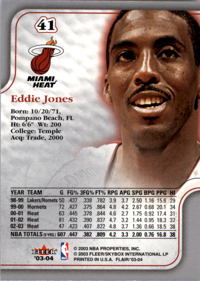 B6849- 2003-04 Flair Basketball Card #s 1-90 -You Pick- 15+ FREE US SHIP - Picture 63 of 129