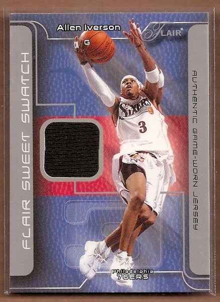 2003-04 Flair Sweet Swatch #AI Allen Iverson - 120/250 - NM-MT