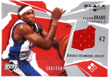 2003-04 Black Diamond Jerseys Double Diamond #BD2EB Elton Brand