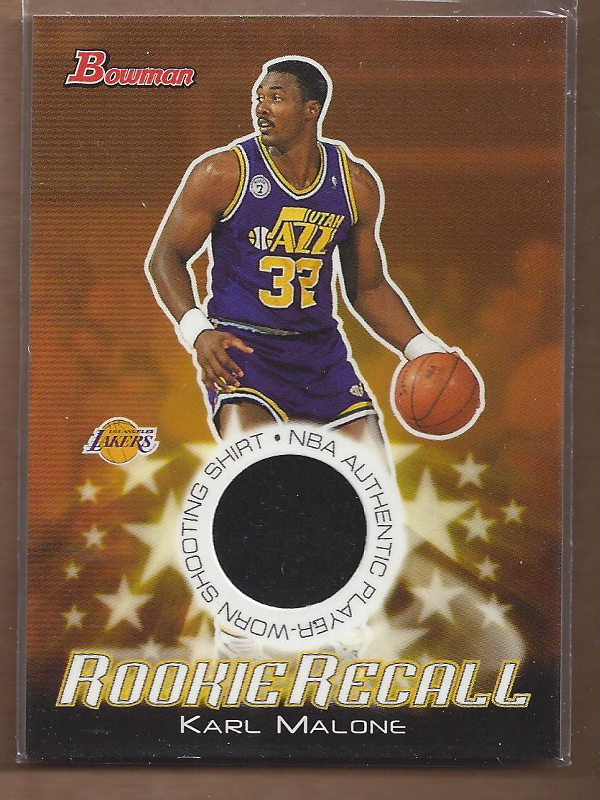 2003-04 Bowman Rookie Recalls #RREKM Karl Malone - RRE-KM Utah Jazz - NM-MT
