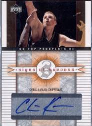 2003-04 UD Top Prospects Signs of Success #SSCK Chris Kaman
