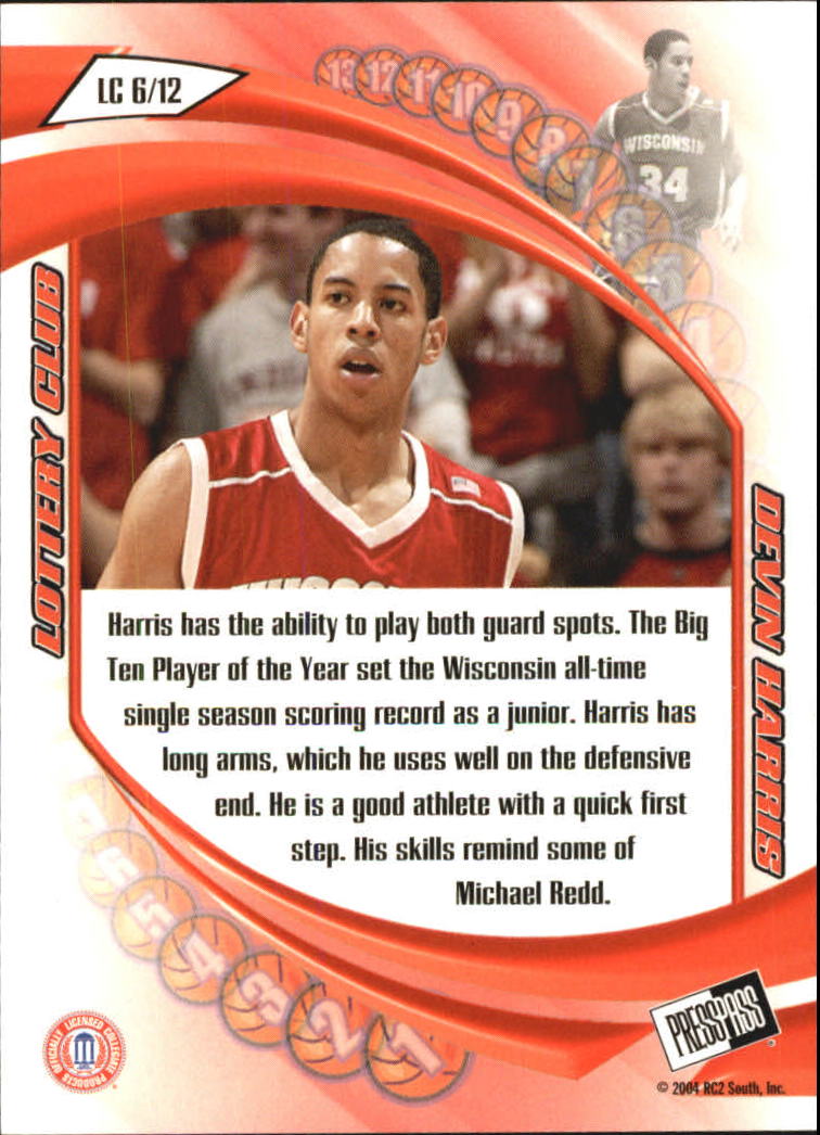 2004 Press Pass Basketball "Lottery Club" Insert Cards - Picture 13 of 23