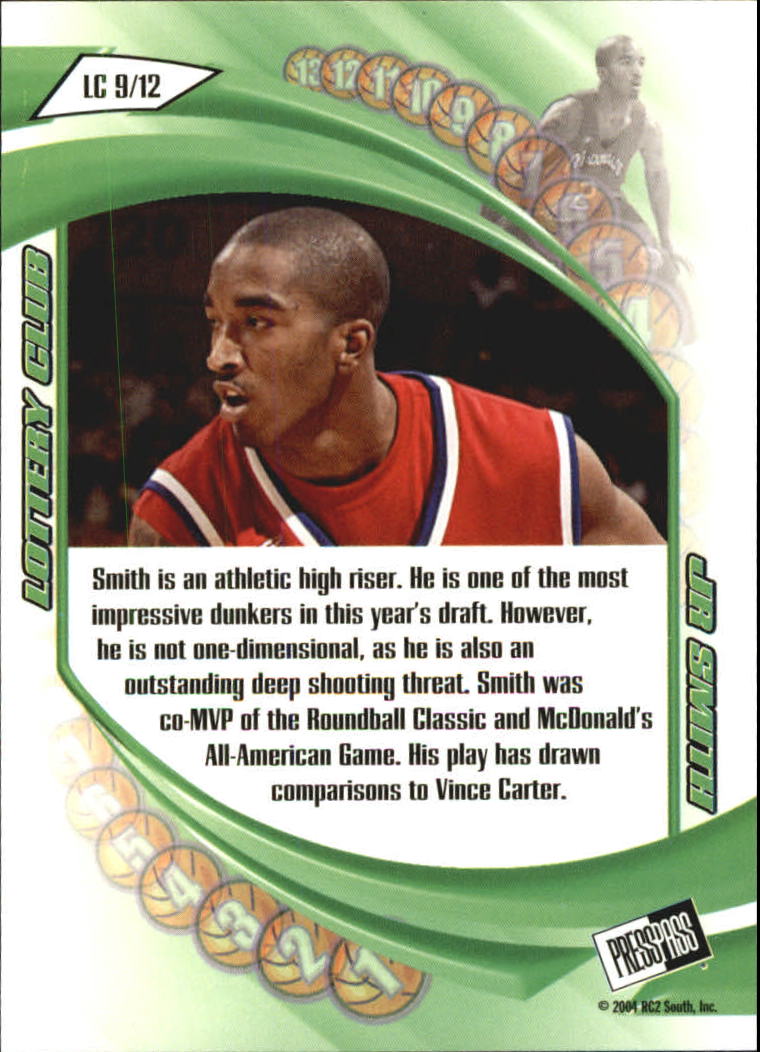2004 Press Pass Basketball "Lottery Club" Insert Cards - Picture 19 of 23
