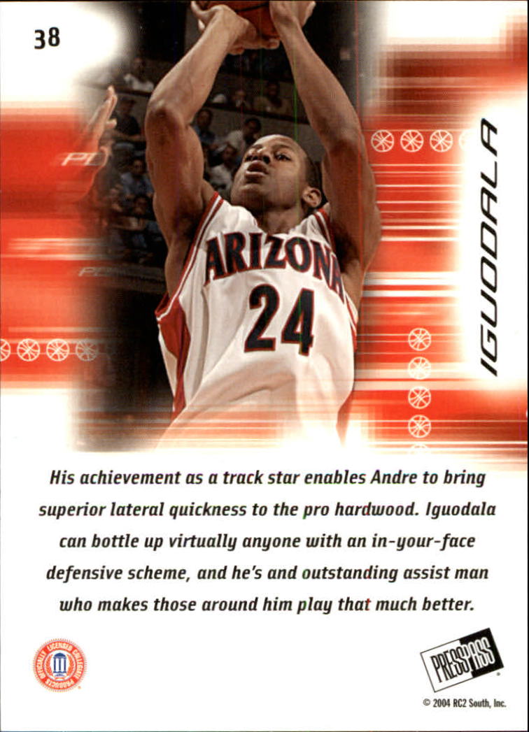 2004 Press Pass #38 Andre Iguodala back image