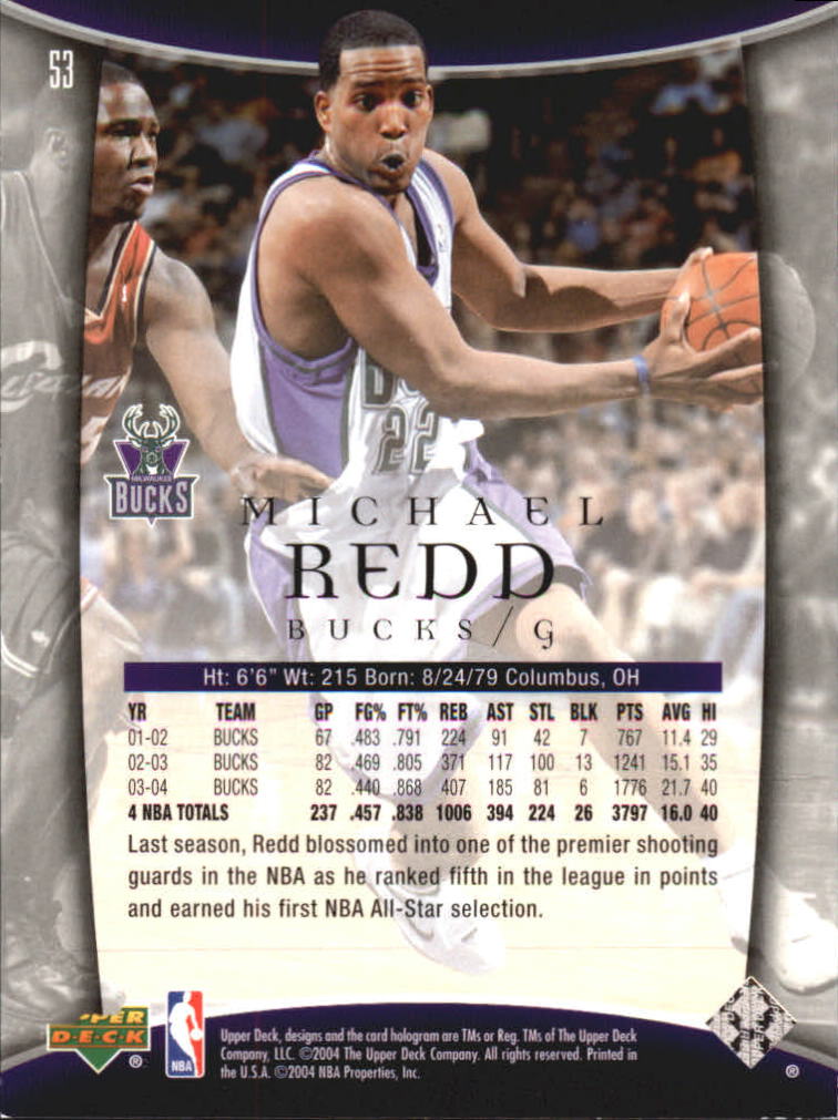 2004-05 Upper Deck Trilogy Gold #53 Michael Redd
