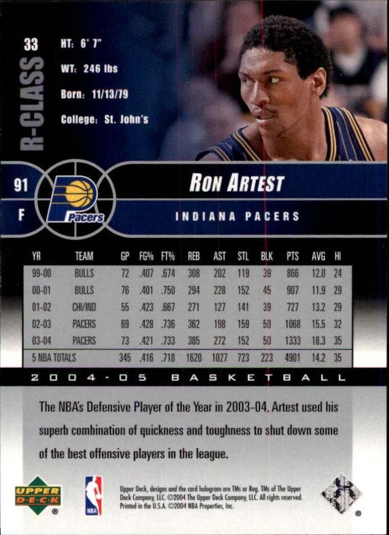 A2509- 2004-05 Upper Deck R-Class #s 1-132 +Inserts -You Pick- 15+ FREE US SHIP - Picture 31 of 81