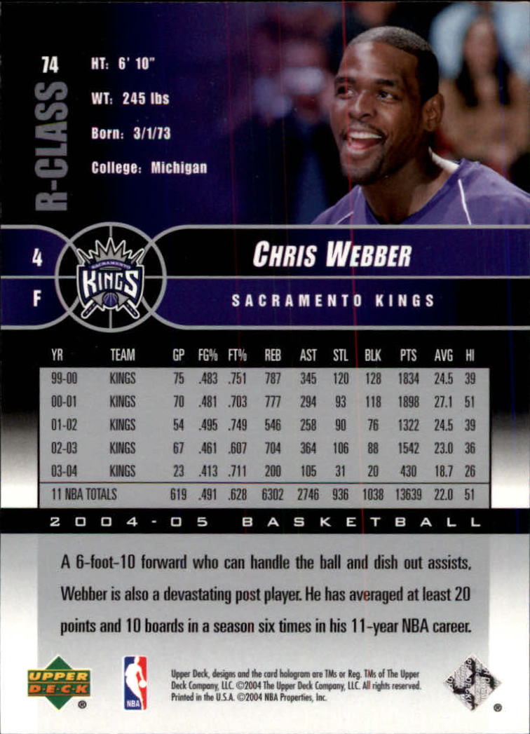 A2509- 2004-05 Upper Deck R-Class #s 1-132 +Inserts -You Pick- 15+ FREE US SHIP - Picture 52 of 81