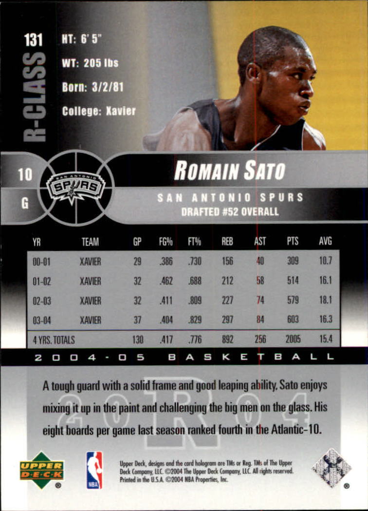 A2509- 2004-05 Upper Deck R-Class #s 1-132 +Inserts -You Pick- 15+ FREE US SHIP - Picture 78 of 81
