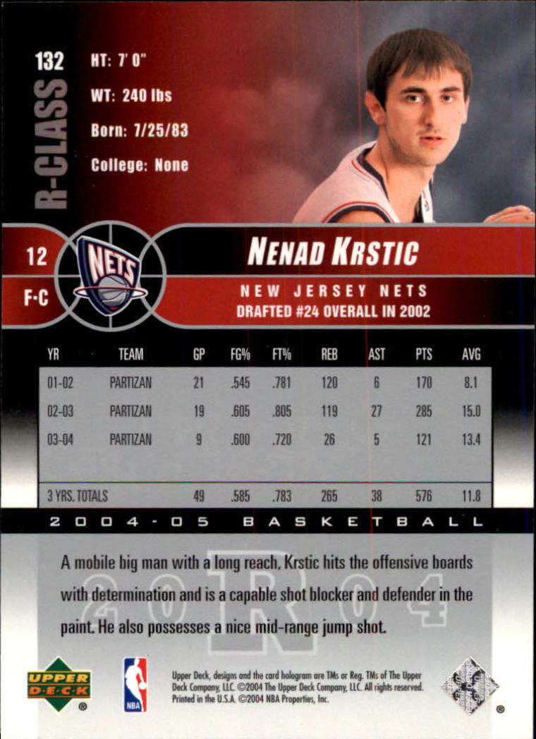 A2509- 2004-05 Upper Deck R-Class #s 1-132 +Inserts -You Pick- 15+ FREE US SHIP - Picture 80 of 81