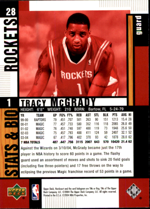 Tracy McGrady cards (1998-2021) Magic Raptors Rockets - You Choose - Picture 195 of 275