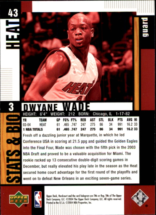 Dwyane Wade cards (2004-2022) Heat Bulls Marquette - You Choose - Picture 29 of 232