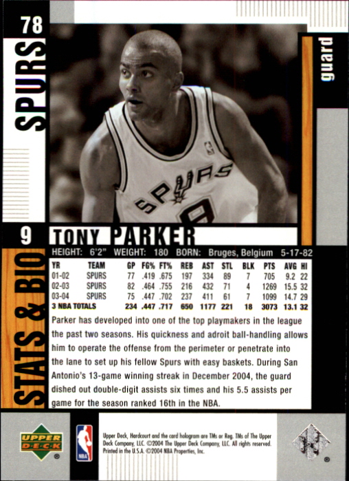 Tony Parker cards (2002-2018) Spurs Hornets - You Choose - Picture 86 of 227