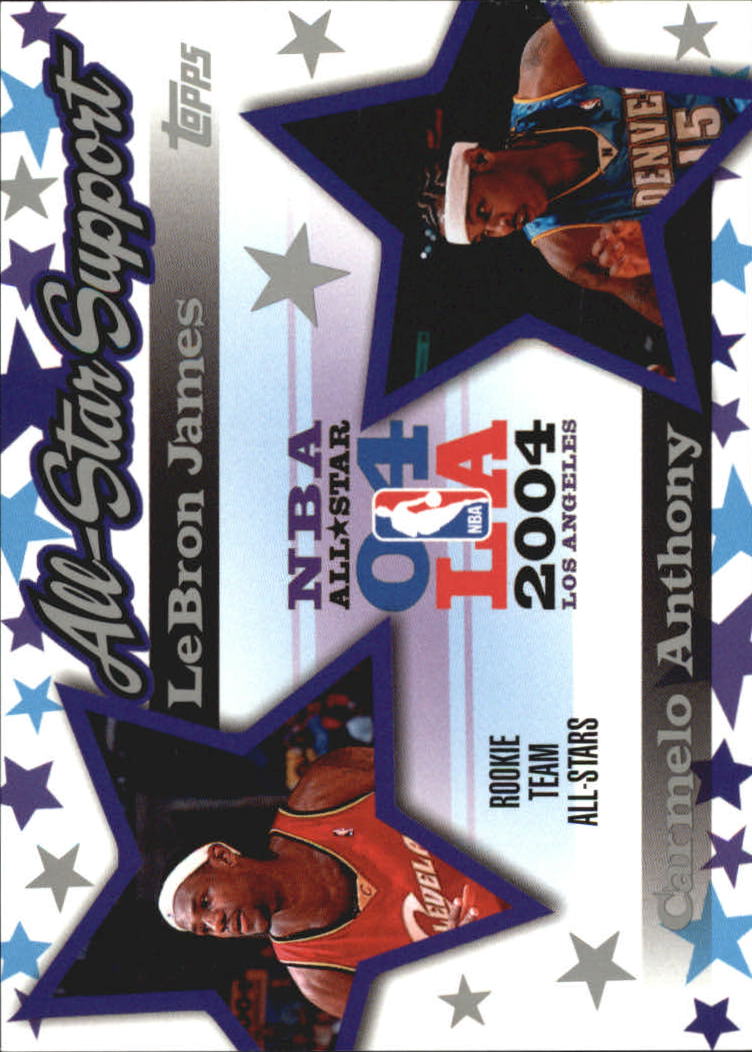 2004-05 Topps All-Star Support #ASJA LeBron James/Carmelo Anthony