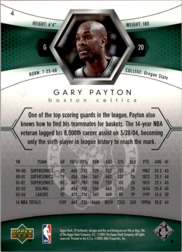 Gary Payton cards (1991-2022) Sonics Heat Lakers Bucks - You Choose - Picture 229 of 258