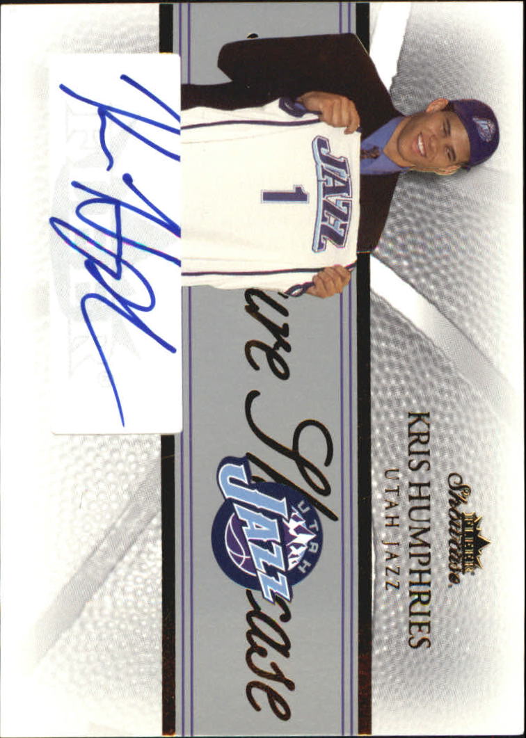 Kris Humphries #KH 2004-05 Fleer Showcase Basketball Signatures Patches