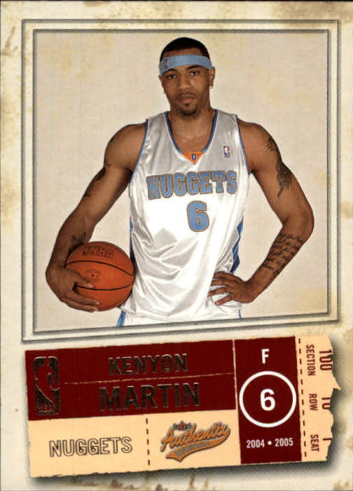 2004-05 Fleer Authentix #8 Kenyon Martin