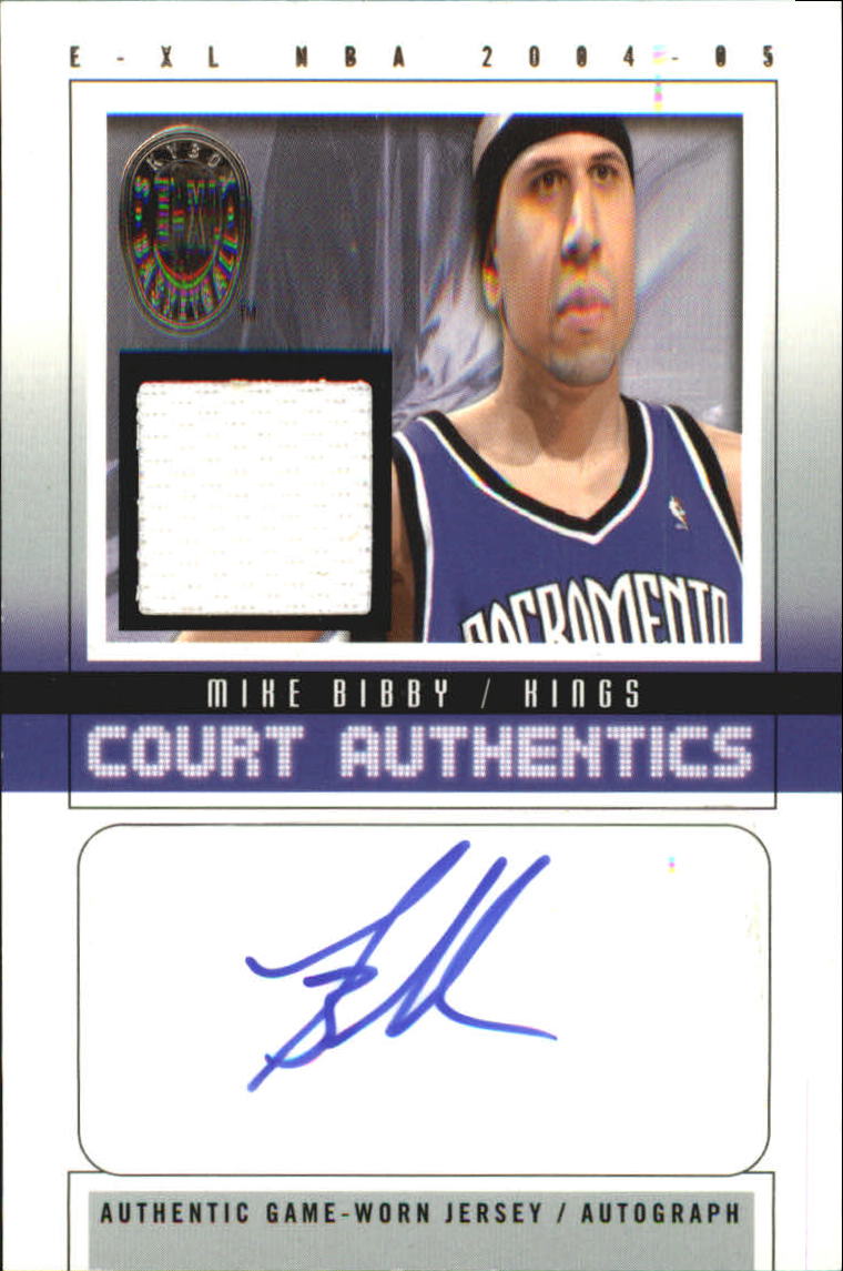 2004 05 E XL Court Authentics Signatures Jerseys MB Mike Bibby