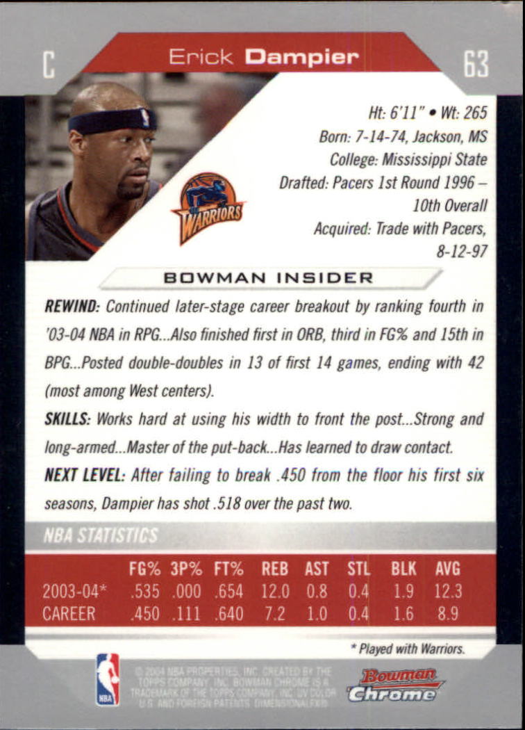B6896- 2004-05 Bowman Chrome BK #S 1-146 + Rookies -du Pick- 15 + Gratis US - Bild 95 von 233