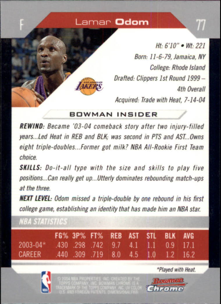 B6896- 2004-05 Bowman Chrome BK #S 1-146 + Rookies -du Pick- 15 + Gratis US - Bild 119 von 233