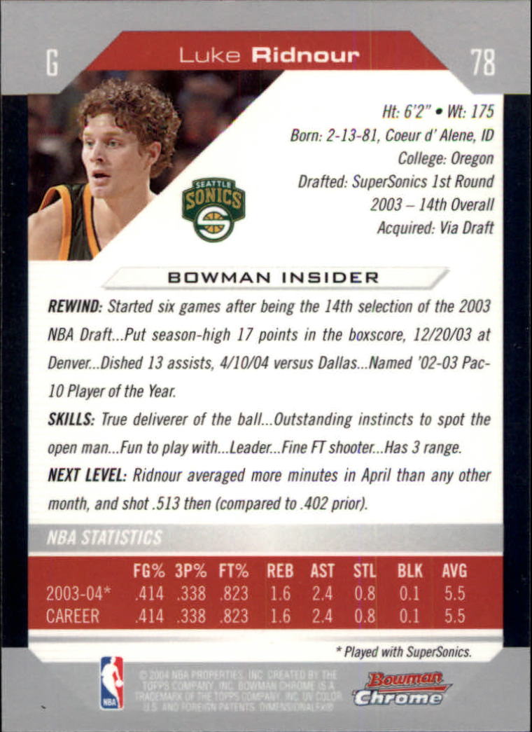 B6896- 2004-05 Bowman Chrome BK #S 1-146 + Rookies -du Pick- 15 + Gratis US - Bild 121 von 233