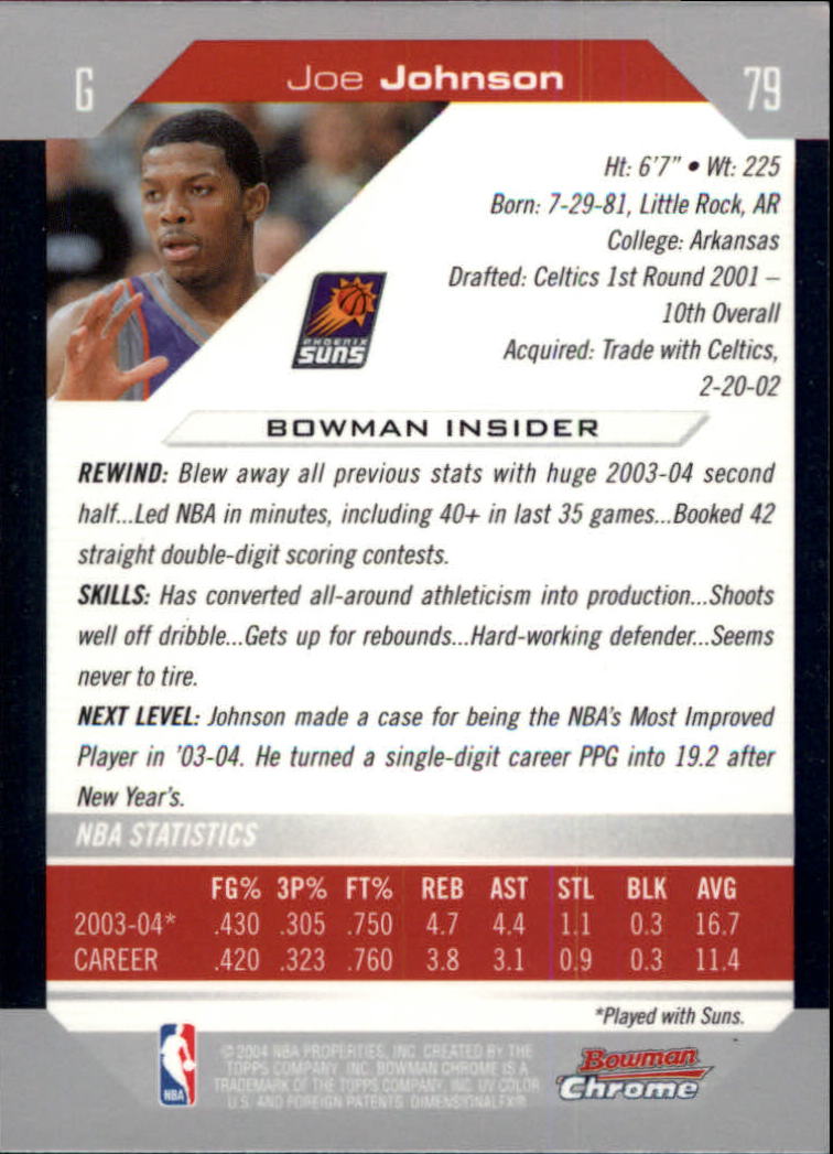 B6896- 2004-05 Bowman Chrome BK #S 1-146 + Rookies -du Pick- 15 + Gratis US - Bild 123 von 233