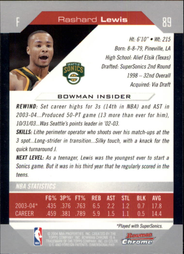 B6896- 2004-05 Bowman Chrome BK #S 1-146 + Rookies -du Pick- 15 + Gratis US - Bild 139 von 233