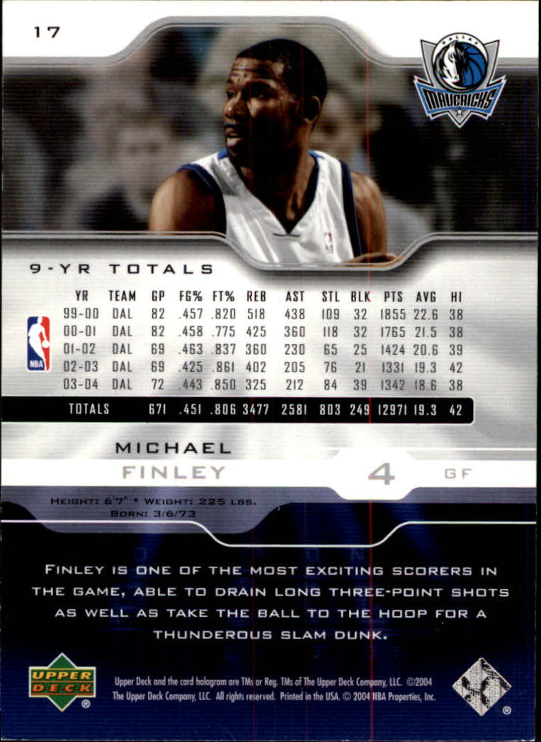 2004-05 Upper Deck Pro Sigs #17 Michael Finley