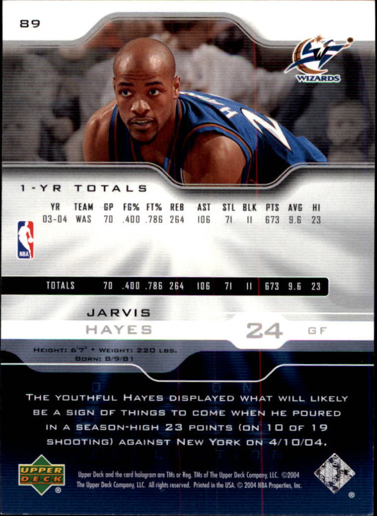 2004-05 Upper Deck Pro Sigs #89 Jarvis Hayes