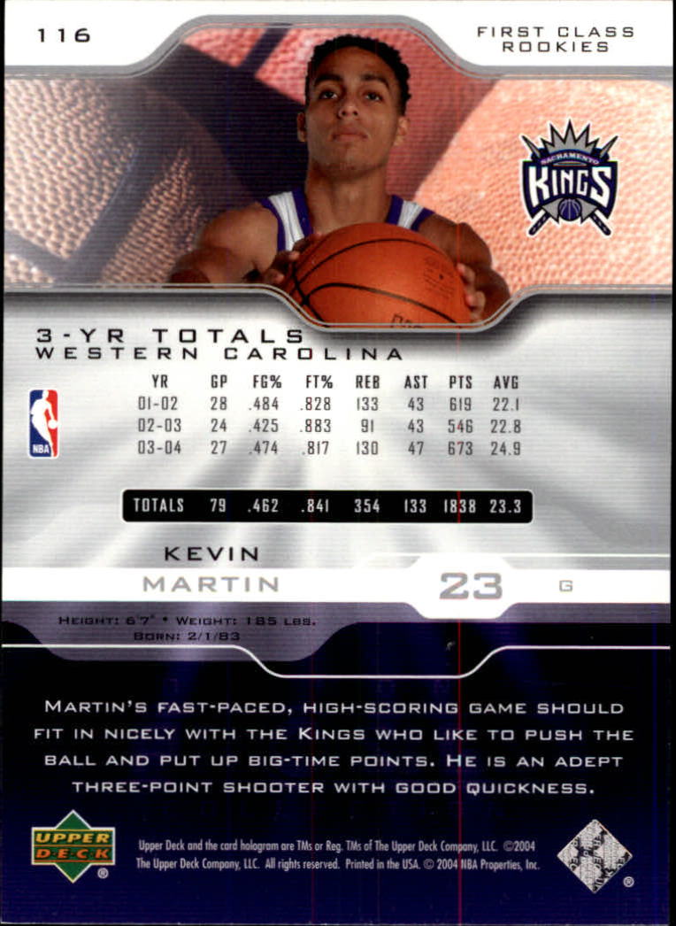 2004-05 Upper Deck Pro Sigs #116 Kevin Martin RC