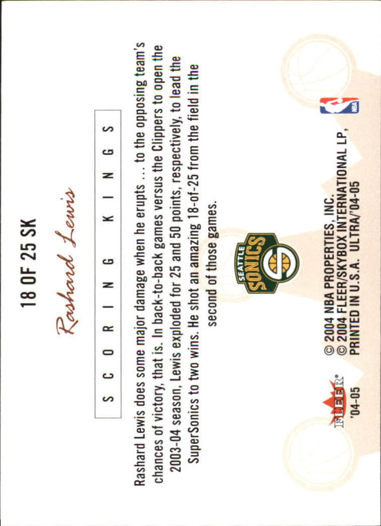 2004-05 Ultra Scoring Kings YOU PICK basketball - Picture 35 of 47
