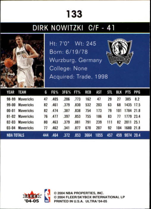 Dirk Nowitzki cards (1999-2021) Mavericks - You Choose - Bild 124 von 266