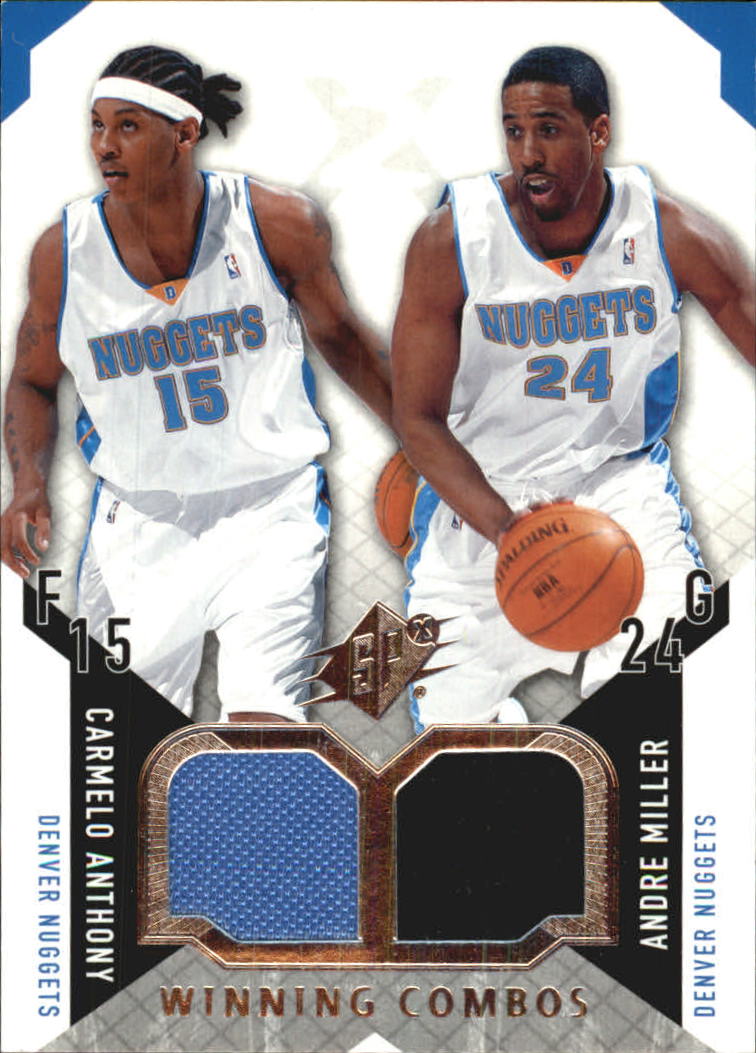 2004-05 SPx Winning Materials Combos #AM Carmelo Anthony/Andre Miller