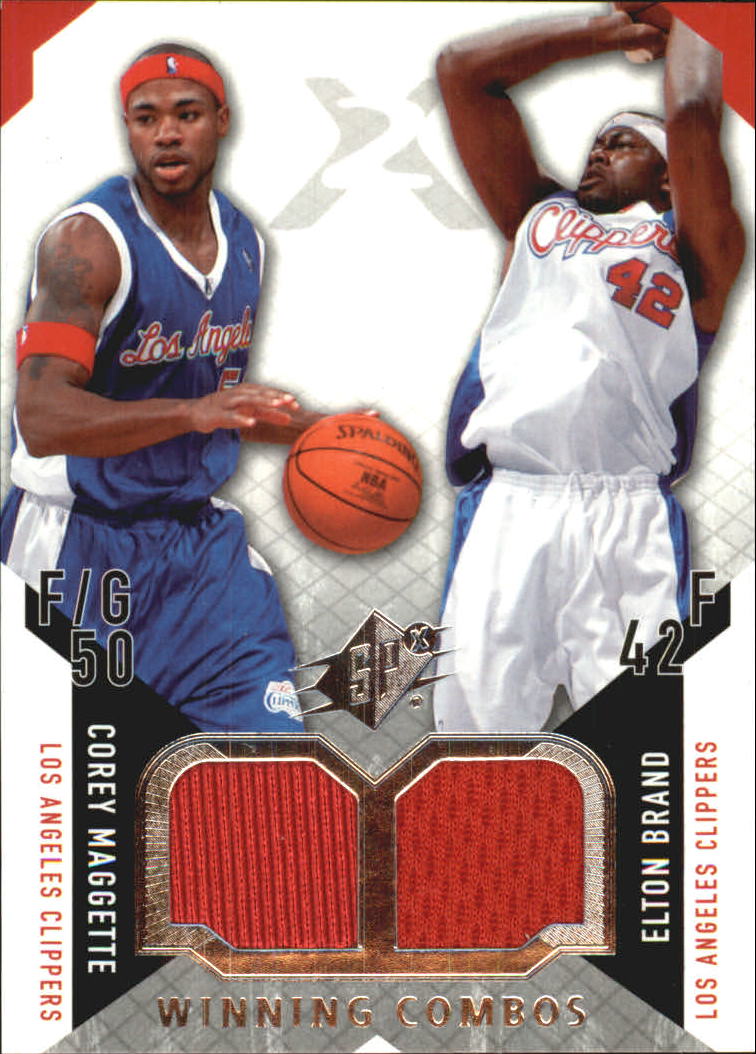 2004-05 SPx Winning Materials Combos #MB Corey Maggette/Elton Brand