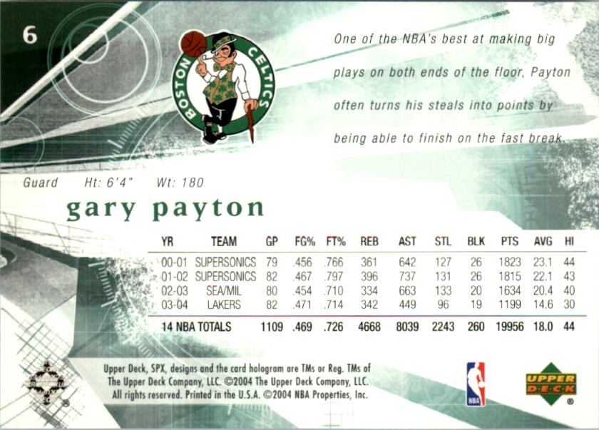 Gary Payton cards (1991-2022) Sonics Heat Lakers Bucks - You Choose - Picture 231 of 258