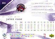 2004-05 SPx #84 Jalen Rose back image