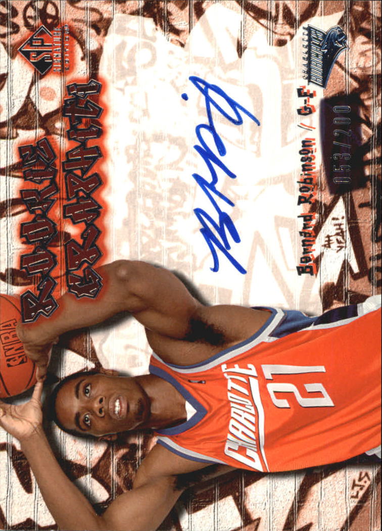 2004-05 SP Signature Edition Rookie GRAPHiti #BR Bernard Robinson