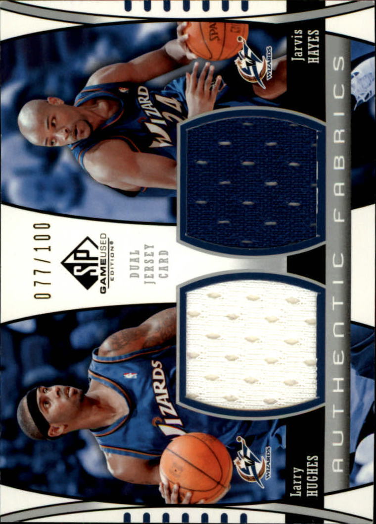 2004-05 SP Game Used Authentic Fabrics Dual #HH L.Hughes/J.Hayes