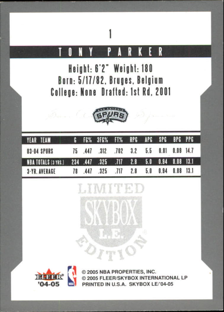 Tony Parker cards (2002-2018) Spurs Hornets - You Choose - Picture 71 of 227