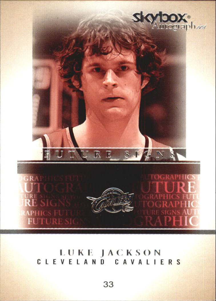 2004-05 SkyBox Autographics Future Signs #10 Luke Jackson