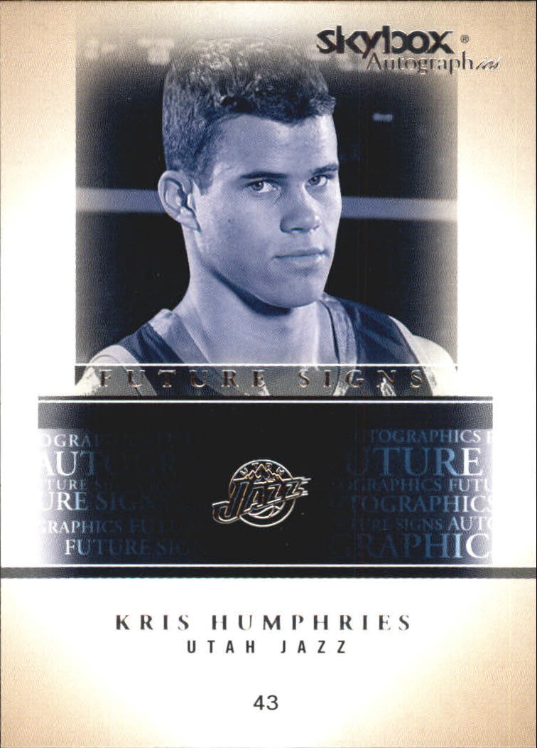 2004-05 SkyBox Autographics Future Signs #12 Kris Humphries