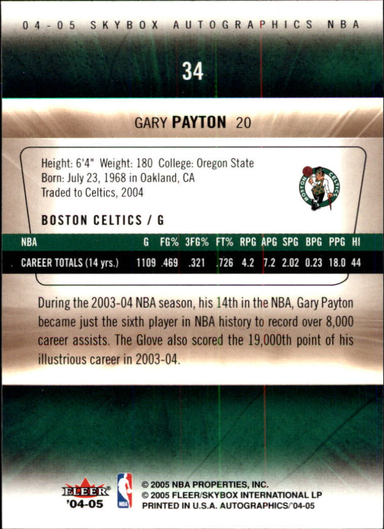 Gary Payton cards (1991-2022) Sonics Heat Lakers Bucks - You Choose - Picture 227 of 258
