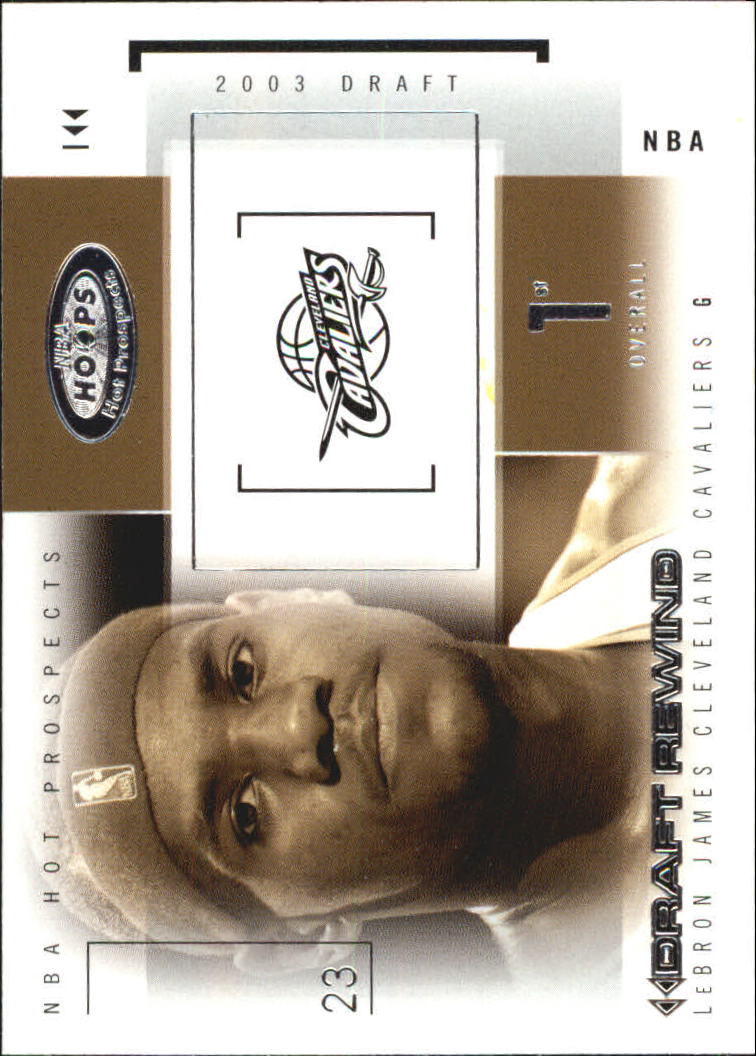 2004-05 Hoops Hot Prospects Draft Rewind #26 LeBron James